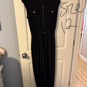 Elegant Black Sleeveless romper